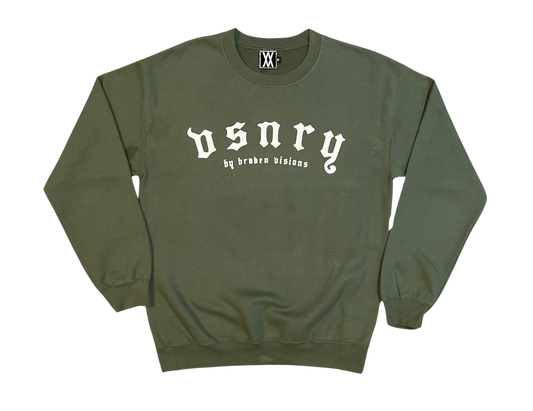 "VSNRY" Sweater - Military Green